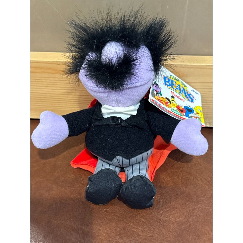 Vintage Sesame Street Mumford Magician Bean Stuffed Animal